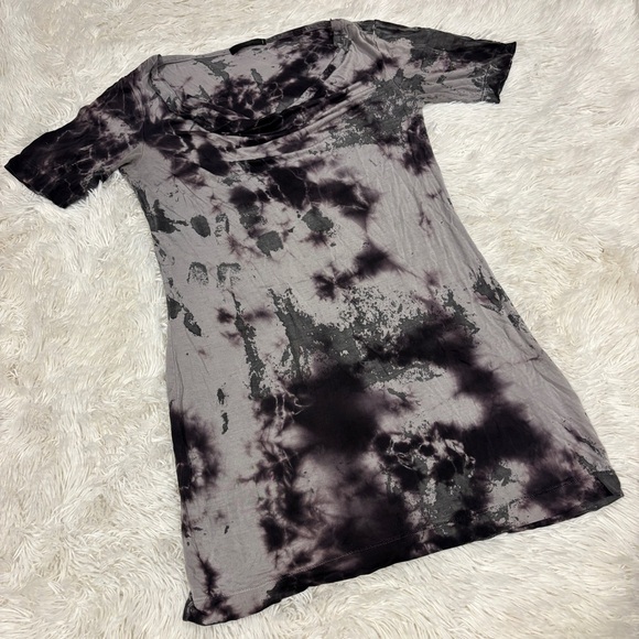 Maj tie dye black and gray Dress woman’s size Small - Picture 7 of 7